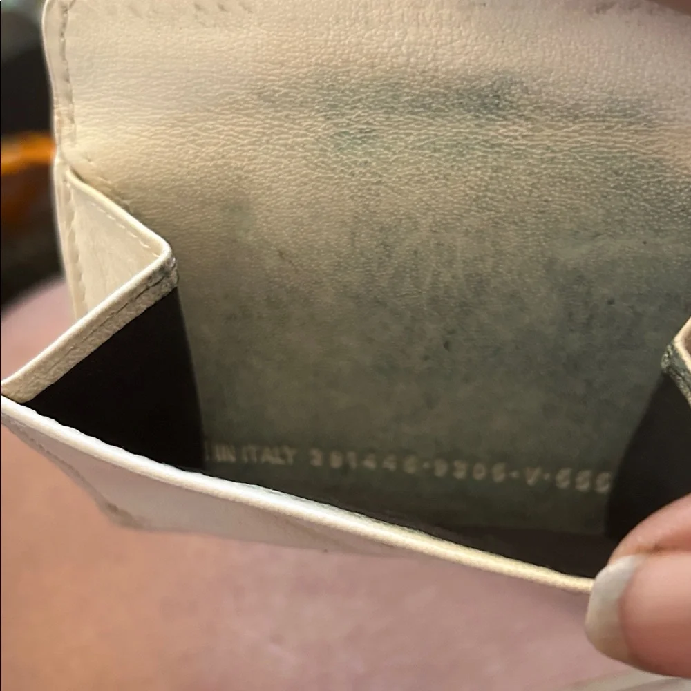 Balenciaga Beige Card Wallet
